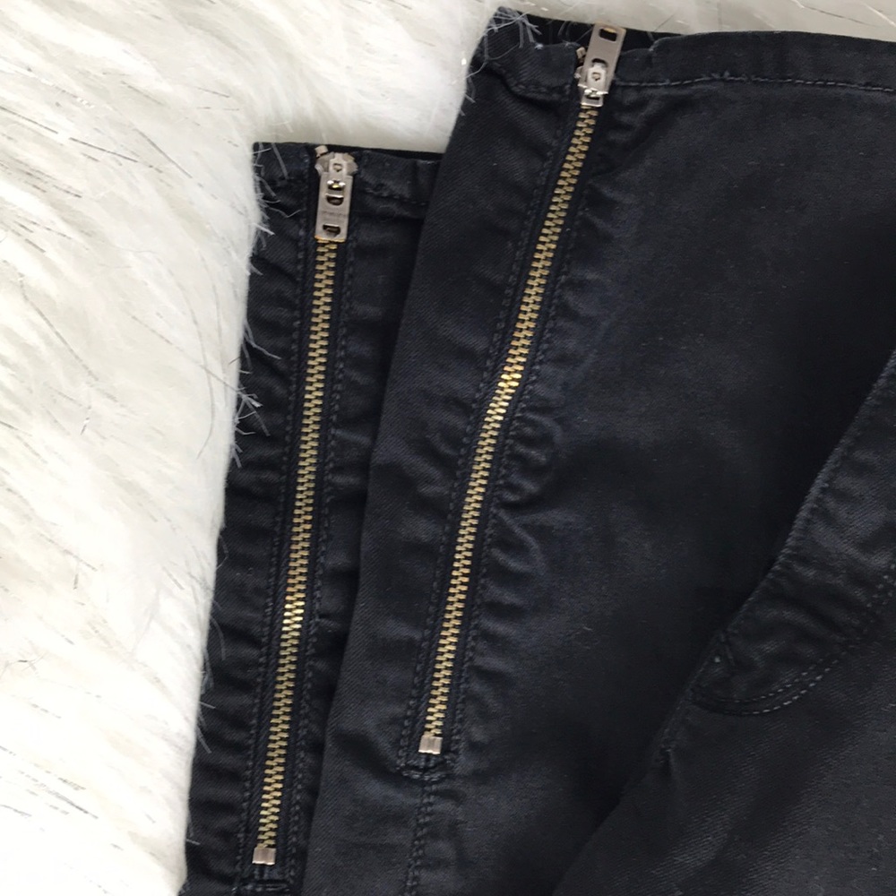 GAP ankle zip black jeggings size 28 - Picture 3 of 7